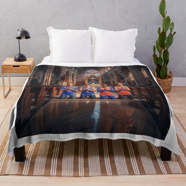 Item preview, Super NY Knicks Fans Seinfeld Stiller Lee Chalamet Praying designed and sold by Home Decor Art.