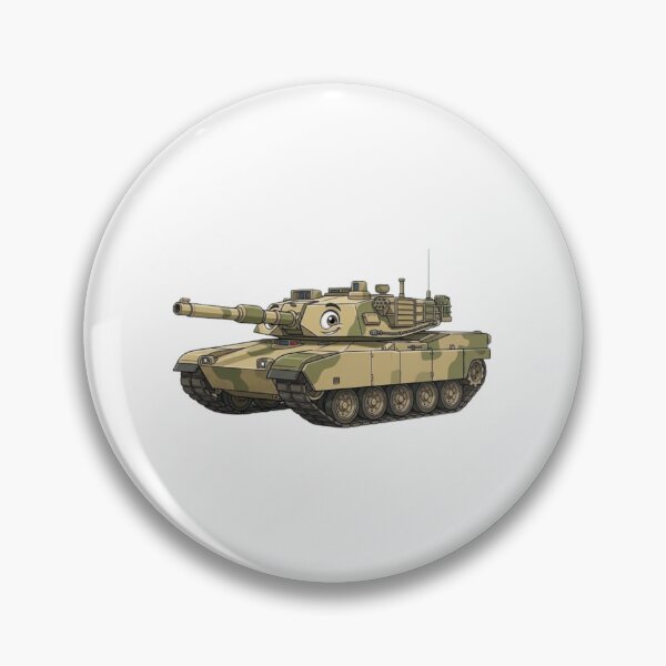 Item preview, Smiling Cartoon Battle Tank Mascot designed and sold by BoldConcept43.