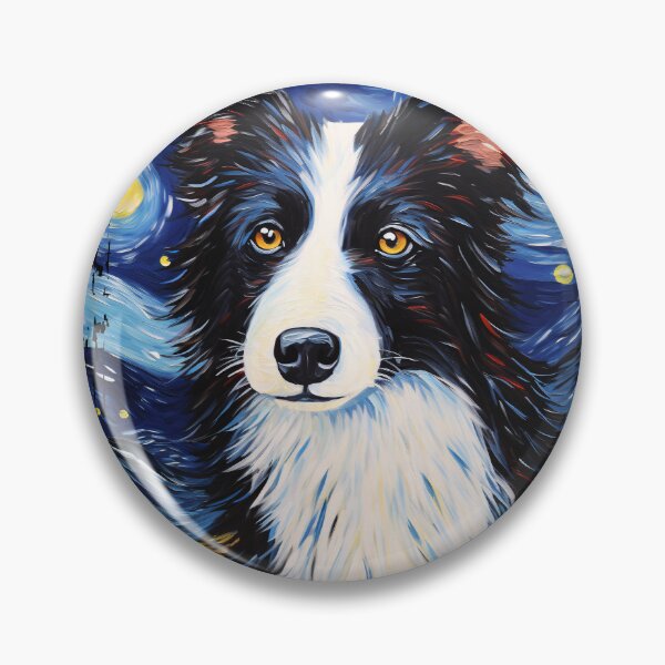 Item preview, Funny Border Collie Starry Night Illustration Mom Dad Kids designed and sold by rafaeltto.