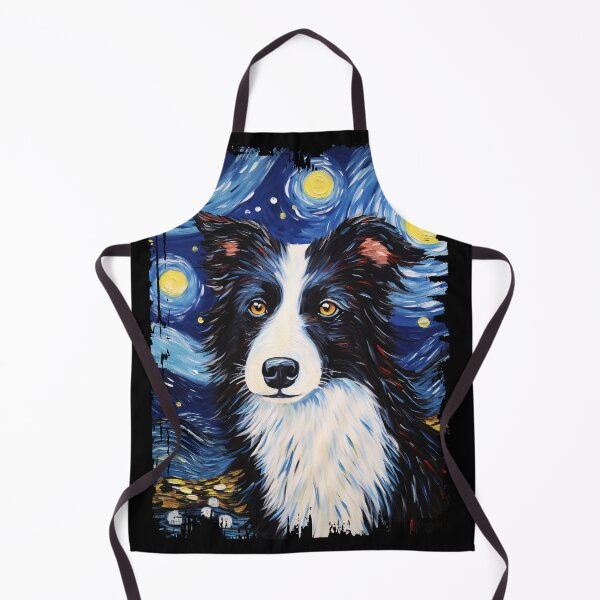 Item preview, Funny Border Collie Starry Night Illustration Mom Dad Kids designed and sold by rafaeltto.