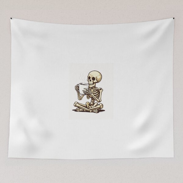 Item preview, Skeleton Coffee Lover - Vintage Distressed Funny Bones Drinking Mug designed and sold by bandarartisan.