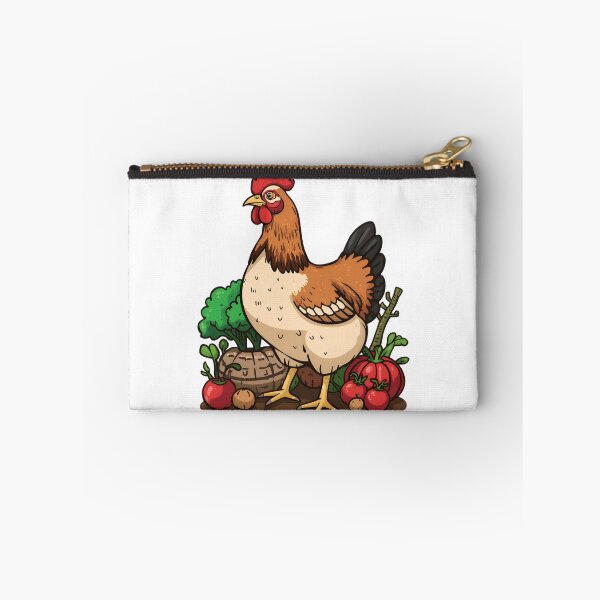 Item preview, Backyard Chicken and Garden Harvest Farm Life Illustration designed and sold by Evergreen Horizon Works.