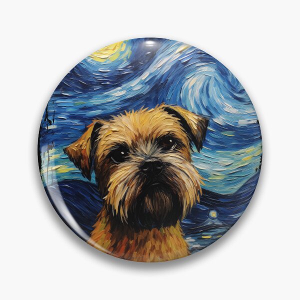 Item preview, Funny Border Terrier Starry Night Illustration Mom Dad Kids designed and sold by rafaeltto.