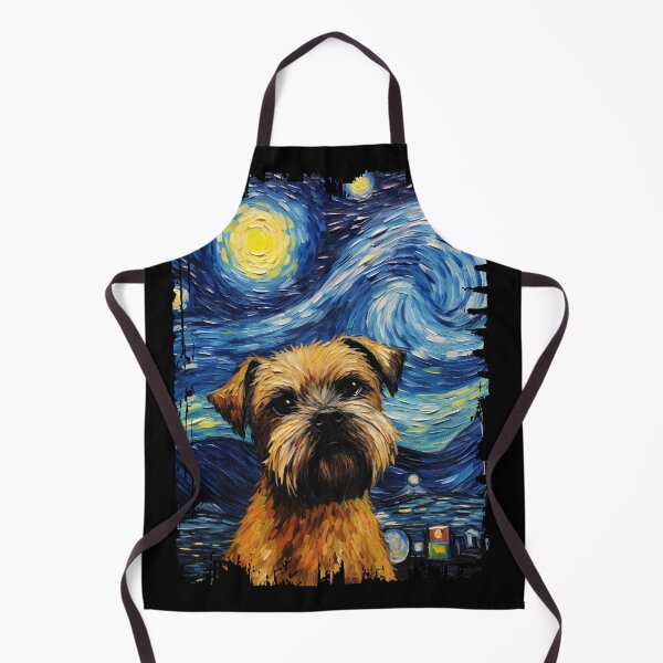 Item preview, Funny Border Terrier Starry Night Illustration Mom Dad Kids designed and sold by rafaeltto.