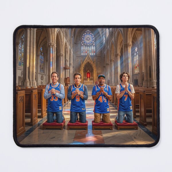 Item preview, Super NY Knicks Fans Seinfeld Stiller Lee Chalamet Praying designed and sold by Home Decor Art.