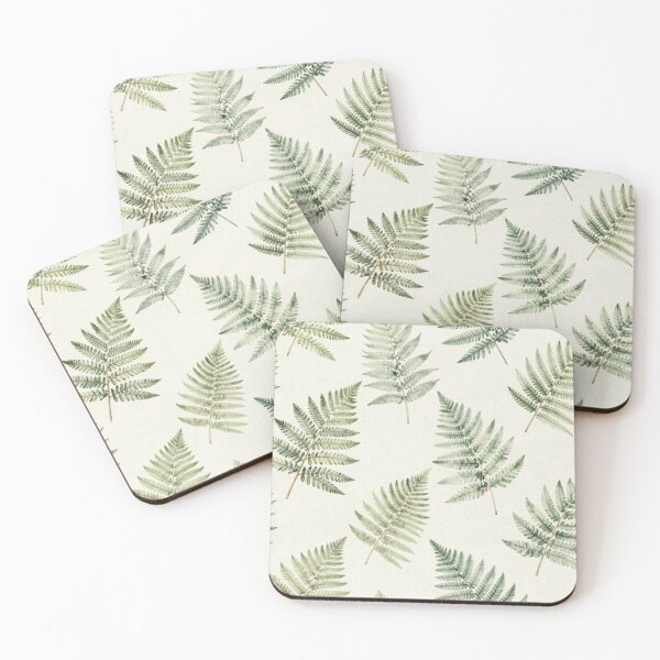Item preview, Minimal Green Fern Botanical Pattern designed and sold by ArtDesignRemix.