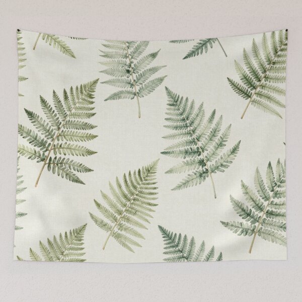 Item preview, Minimal Green Fern Botanical Pattern designed and sold by ArtDesignRemix.