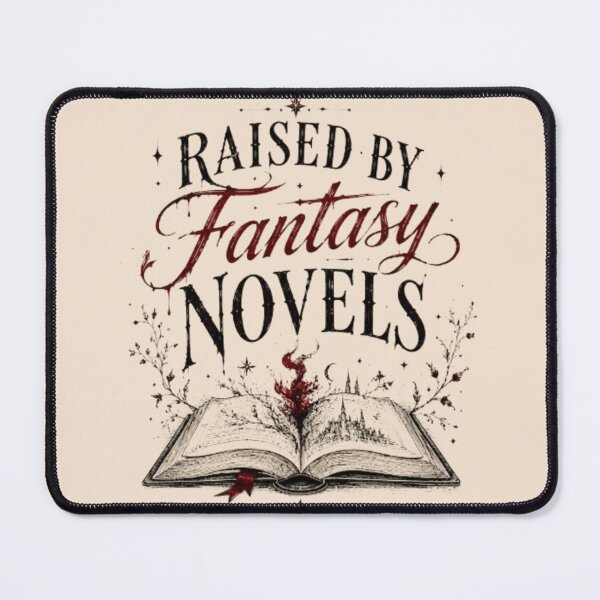 Item preview, Raised By Fantasy Novels – Cozy Booktok Reader Aesthetic Design designed and sold by Moonwoven Studio.