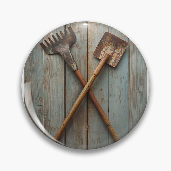 Item preview, Vintage Garden Tools Rustic Gardening Heritage Artwork designed and sold by Evergreen Horizon Works.