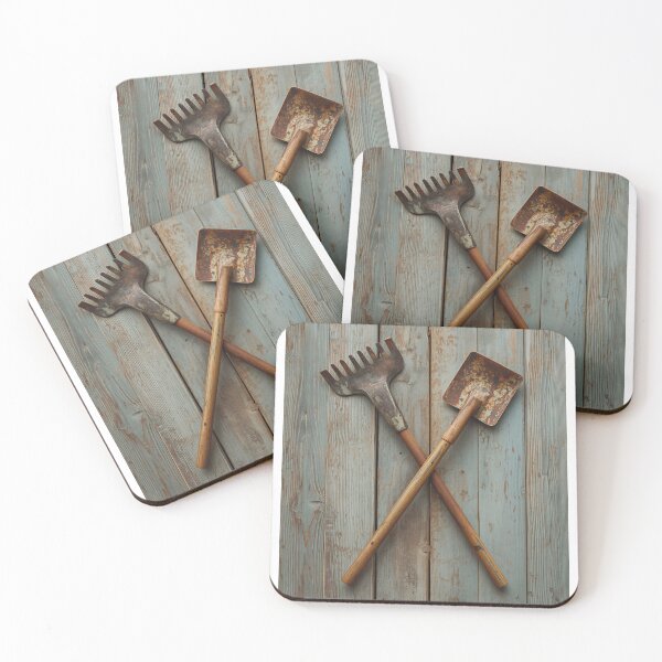 Item preview, Vintage Garden Tools Rustic Gardening Heritage Artwork designed and sold by Evergreen Horizon Works.