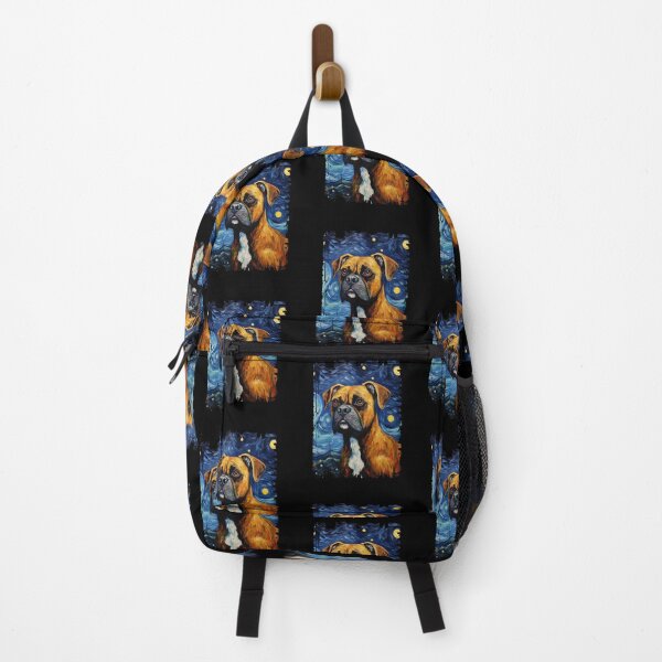 Item preview, Funny Boxer Dog Starry Night Illustration Mom Dad Kids designed and sold by rafaeltto.