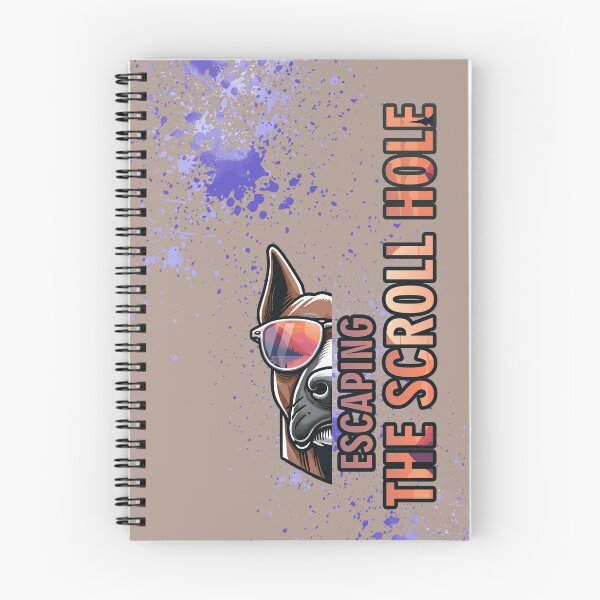 Item preview, Escaping the Scroll Hole - Funny Digital Detox Dog designed and sold by GraphicComet.