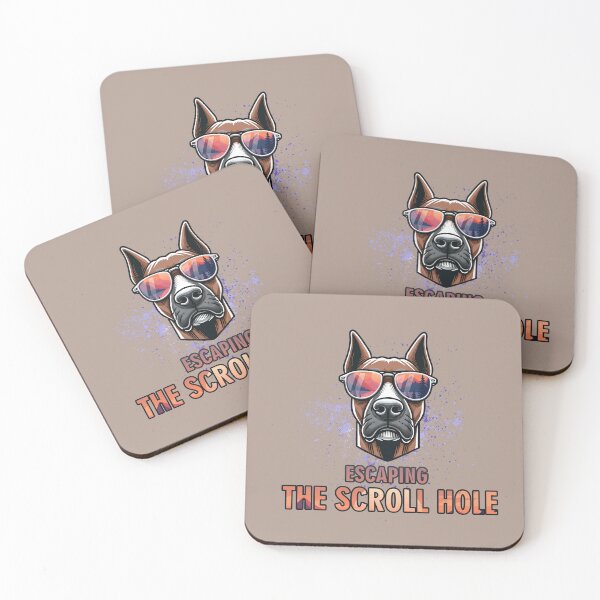 Item preview, Escaping the Scroll Hole - Funny Digital Detox Dog designed and sold by GraphicComet.
