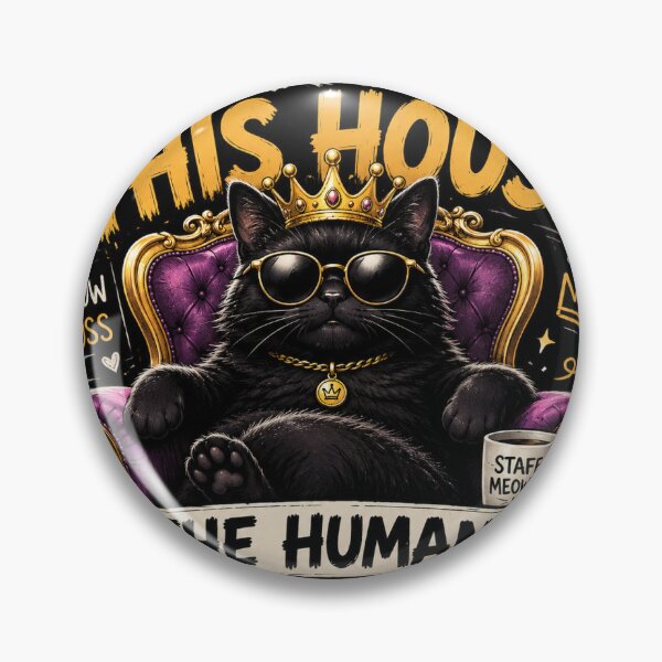 Item preview, I Run This House | The Humans Just Live Here Funny Cat Lover Design designed and sold by ArjunDev1994.