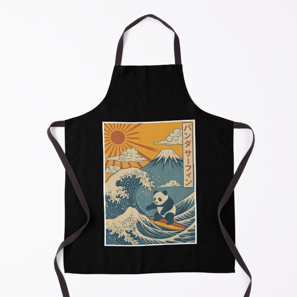 Item preview, Panda Surfing Kanagawa Japanese Vintage designed and sold by suhairee-studio.