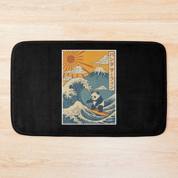 Item preview, Panda Surfing Kanagawa Japanese Vintage designed and sold by suhairee-studio.