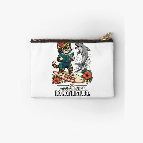 Item preview, Unbothered in Hawaii — Surfboard Cat Reading Humor Gift designed and sold by Martin's_Design.