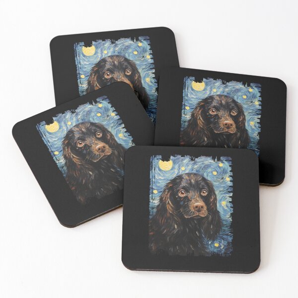 Item preview, Funny Boykin Spaniel Starry Night Illustration Mom Dad Kids designed and sold by rafaeltto.