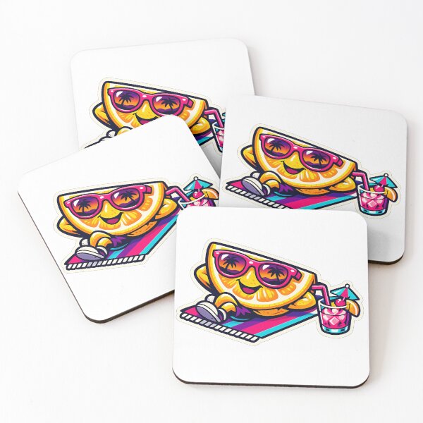 Item preview, Funny Lazy Lemon Slice Sunglasses Summer Sticker designed and sold by MIROUZ2000.