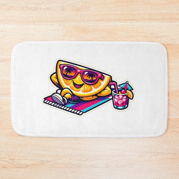 Item preview, Funny Lazy Lemon Slice Sunglasses Summer Sticker designed and sold by MIROUZ2000.
