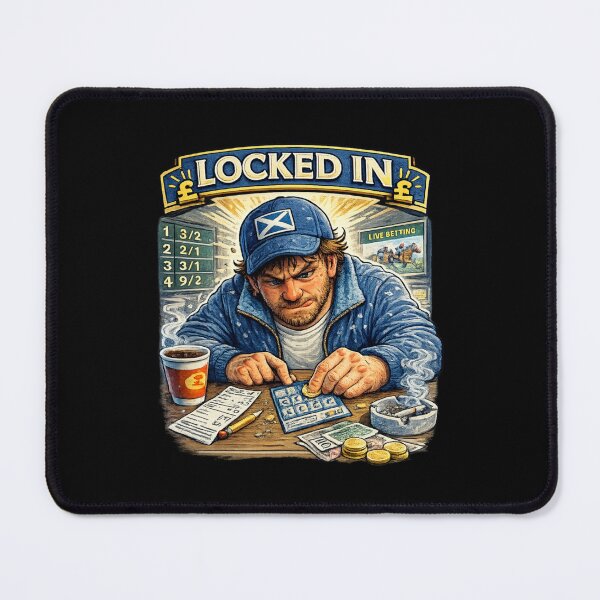 Item preview, Locked In Scottish Scratchcard Humour - Vintage Retro designed and sold by AberDons.