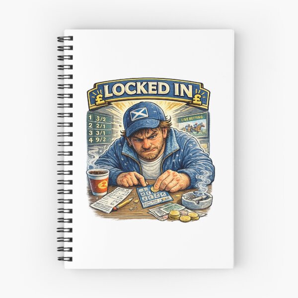 Item preview, Locked In Scottish Scratchcard Humour - Vintage Retro designed and sold by AberDons.