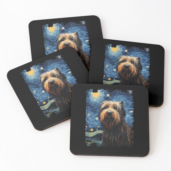 Item preview, Funny Briard Starry Night Illustration Mom Dad Kids designed and sold by rafaeltto.