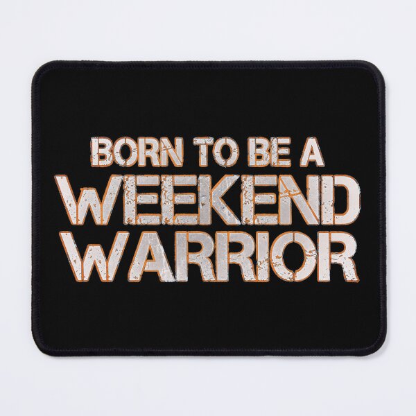 Item preview, Weekend Warrior Hardstyle EDM Rave Festival White designed and sold by SPAZE-Typo.