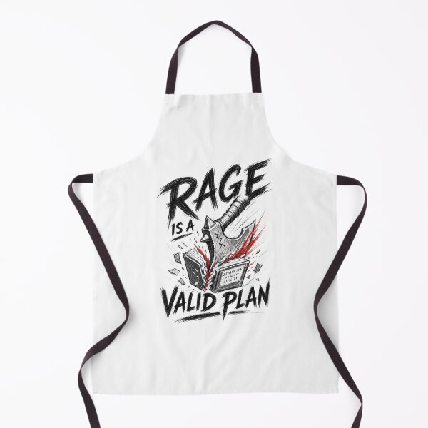 Item preview, Rage Is A Valid Plan Barbarian Battleaxe Fantasy Art designed and sold by Fenay Designs.