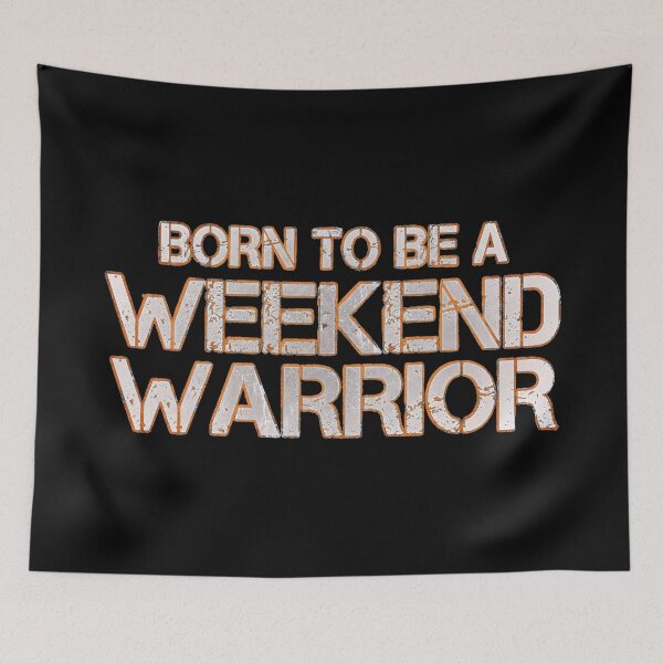 Item preview, Weekend Warrior Hardstyle EDM Rave Festival White designed and sold by SPAZE-Typo.