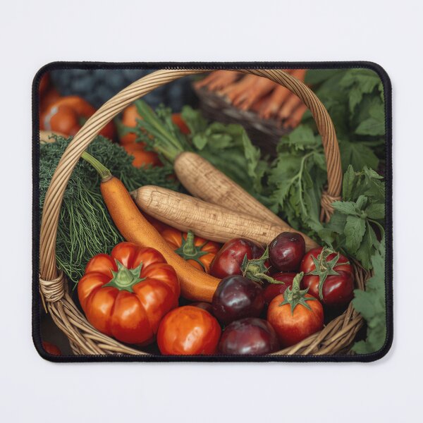 Item preview, Vintage Farm Harvest Basket Fresh Garden Produce Collection designed and sold by Evergreen Horizon Works.