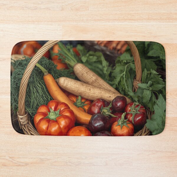 Item preview, Vintage Farm Harvest Basket Fresh Garden Produce Collection designed and sold by Evergreen Horizon Works.