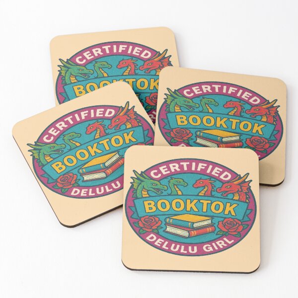 Item preview, Certified Delulu Reader | Dragons, Books & Roses Design designed and sold by BookedAndDesign.