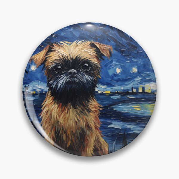 Item preview, Funny Brussels Griffon Starry Night Illustration Mom Dad Kids designed and sold by rafaeltto.