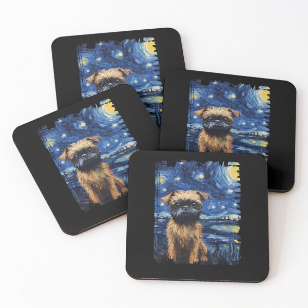 Item preview, Funny Brussels Griffon Starry Night Illustration Mom Dad Kids designed and sold by rafaeltto.