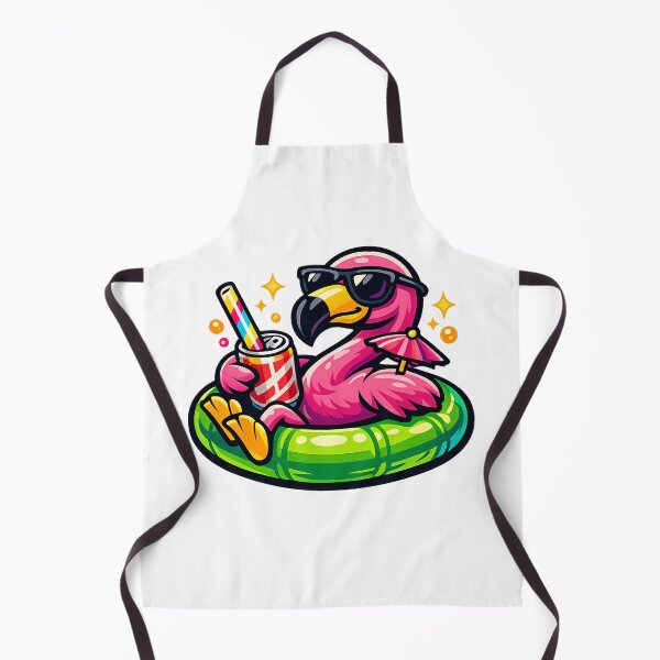 Item preview, Cool Pink Flamingo Floating Pool Drink Sticker designed and sold by MIROUZ2000.