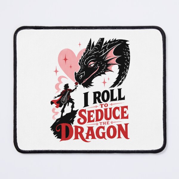 Item preview, I Roll To Seduce The Dragon Funny Bard Meme Art designed and sold by Fenay Designs.