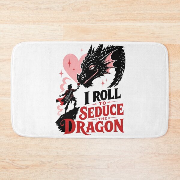 Item preview, I Roll To Seduce The Dragon Funny Bard Meme Art designed and sold by Fenay Designs.