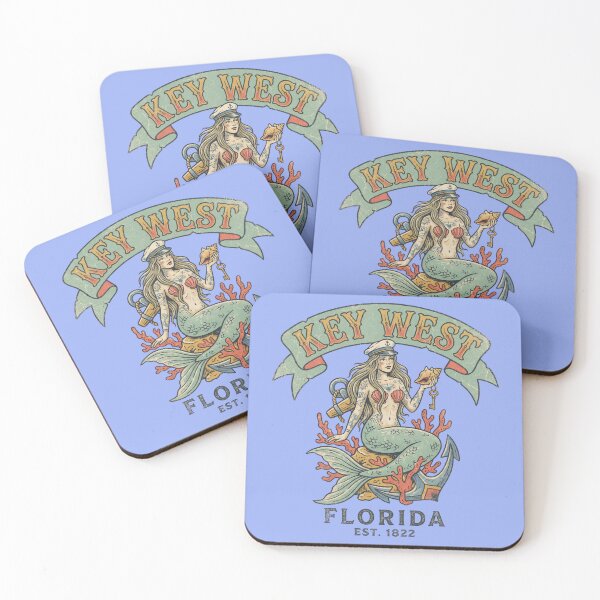 Item preview, Key West Vintage Mermaid Florida Keys  designed and sold by Milasneeze.