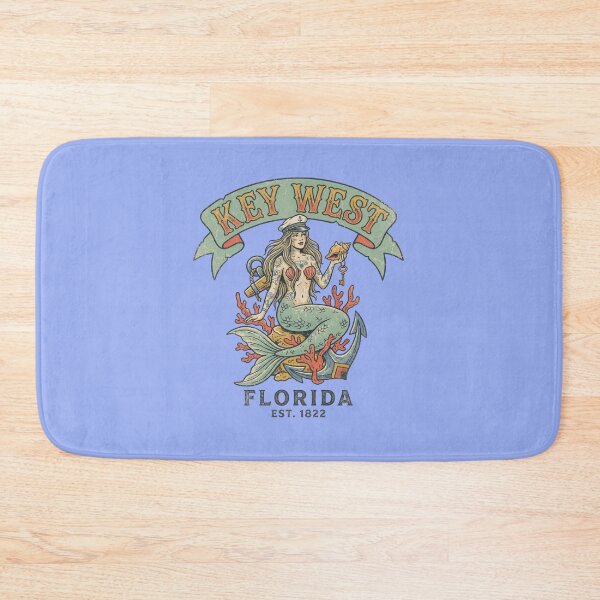 Item preview, Key West Vintage Mermaid Florida Keys  designed and sold by Milasneeze.