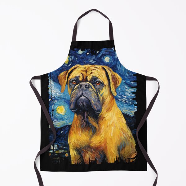 Item preview, Funny Bull Mastiff Starry Night Illustration Mom Dad Kids designed and sold by rafaeltto.