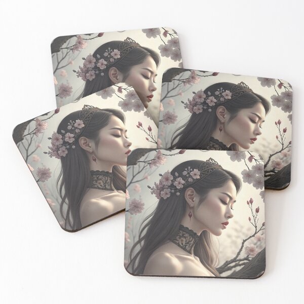 Item preview, Beautiful Woman with Flowers designed and sold by PAULINE.LUMINA.