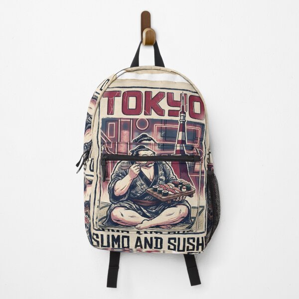 Item preview, Distressed Tokyo Japan Sumo Sushi Retro Poster Art designed and sold by EKHOAISTORE.