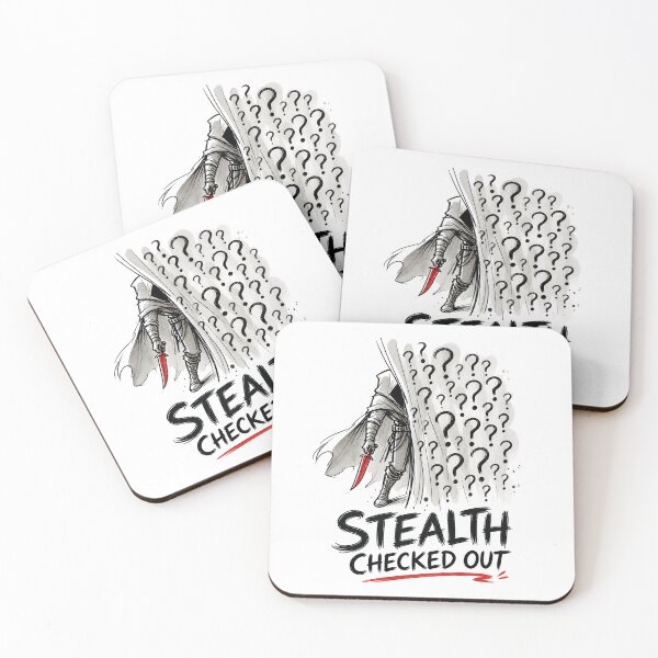 Item preview, Stealth Checked Out Rogue Dagger Fantasy Sketch Art designed and sold by Fenay Designs.
