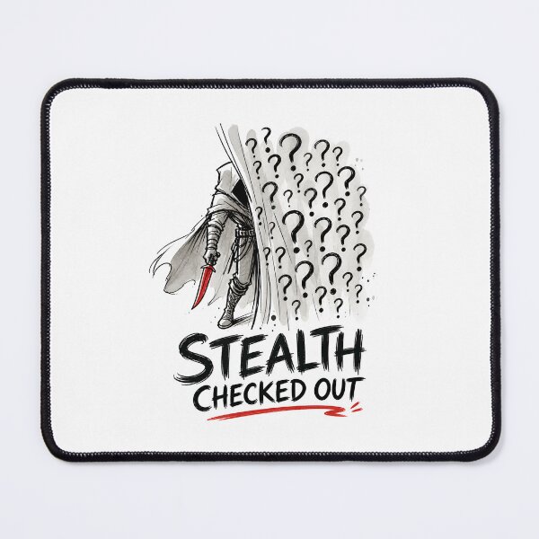 Item preview, Stealth Checked Out Rogue Dagger Fantasy Sketch Art designed and sold by Fenay Designs.