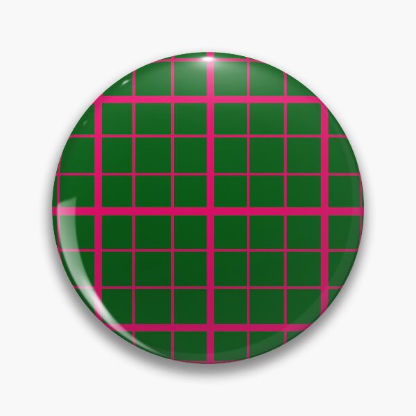 Item preview, Pink On Green Grid Windowpane Plaid Design  designed and sold by PatternTitan.