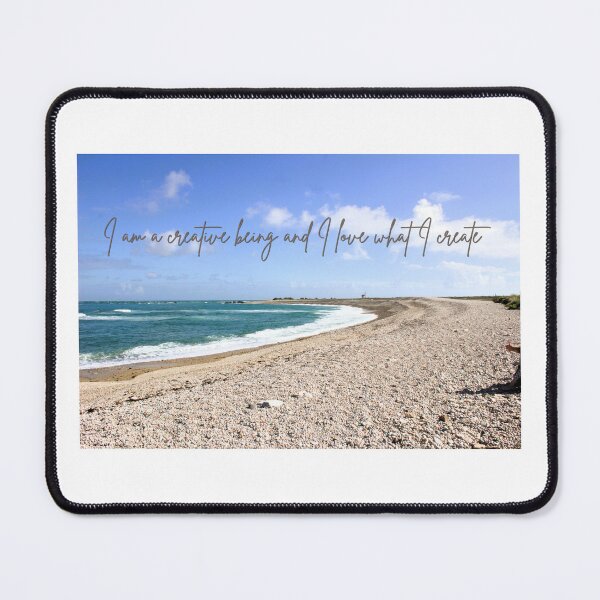 Item preview, Beach scene with inspirational quote about being creative designed and sold by Natimo-Studio.