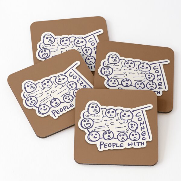 Item preview, People With Different Zones Funny Doodle Sticker designed and sold by Genzfirevibes.