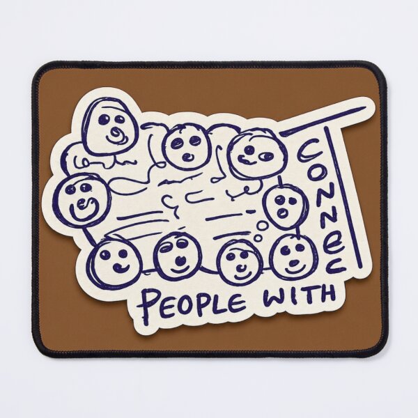 Item preview, People With Different Zones Funny Doodle Sticker designed and sold by Genzfirevibes.