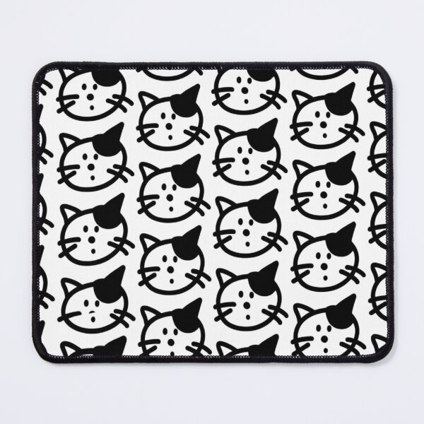 Item preview, Black White Cat Face Duffle Bag – Cute Doodle Cat Pattern Minimalist Cat Lover Gift All Over Print Duffle Bag designed and sold by IconicDesignsXd.